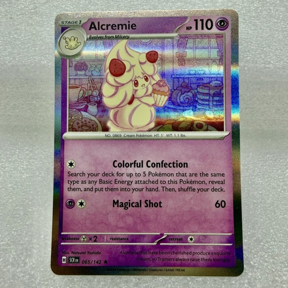 Alcremie 065/142 Sv07: Stellar Crown Reverse Holo Pokémon TCG Mint Unplayed